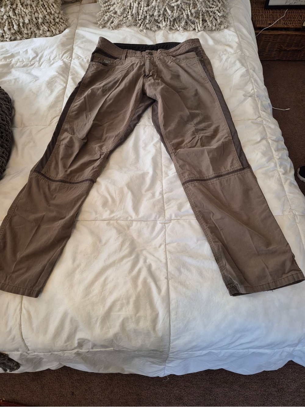KUhl Signature Brown Workwear Chinos with Dark Trim